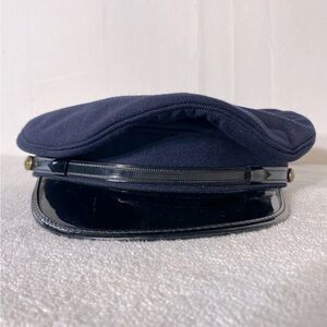 Vintage Navy Blue Police Uniform Cap